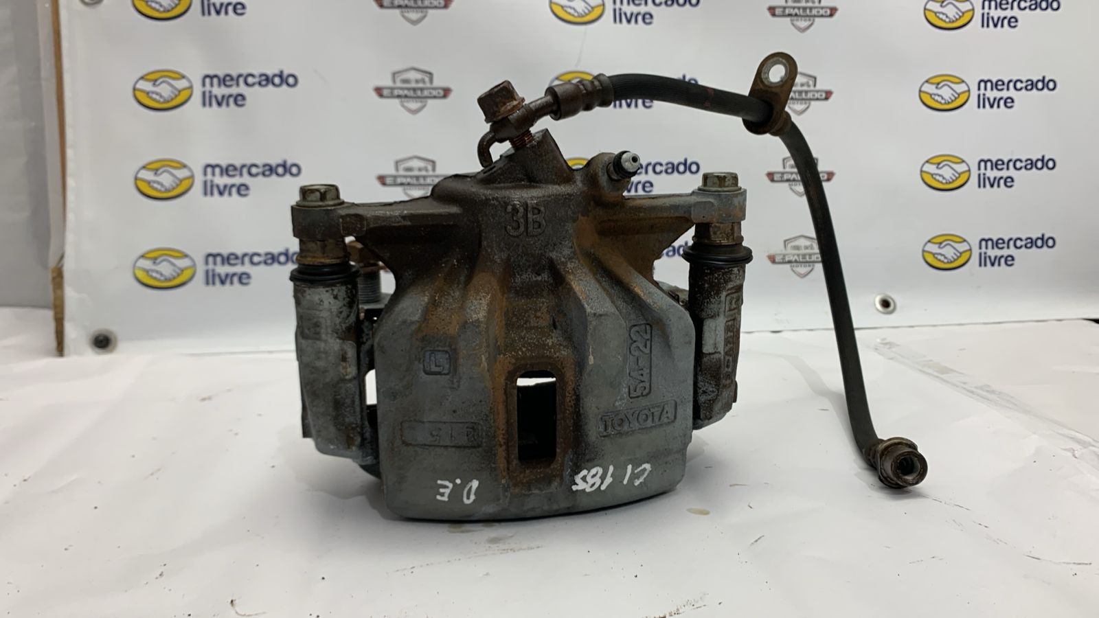 PINÇA FREIO DIANTEIRA ESQUERDA SEM ABS TOYOTA COROLLA XEI 1.8 16V 1998 A 2002