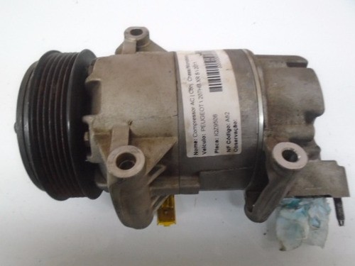 Compressor De Ar Condicionado Peugeot 207 2001