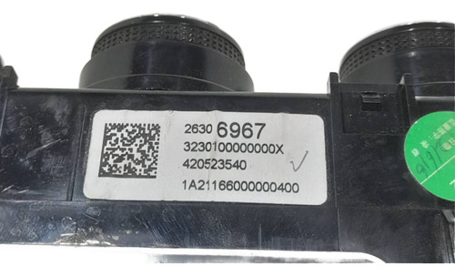 Comando Ar Condicionado Onix Plus 2021 2022 2023 Analogico