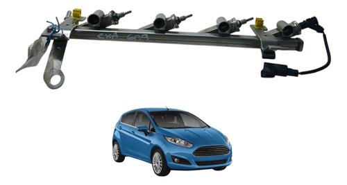 Flauta  Bicos Injetores Ford  Fiesta 1.5 2014 (ap)