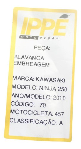 Alavanca Embreagem Kawasaki 250 (457)