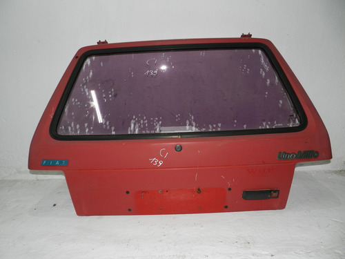 Tampa Traseira Com Vidro Fiat Uno Mille 91/00 Com Detalhe
