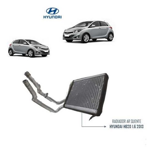 Radiador Ar Quente Hyundai Hb20 2013 2014 2015 2016 2017