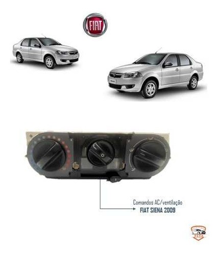  Comandos Ac/ventilação Fiat Siena 2009