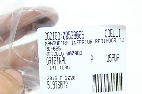 Mangueira Inferior Radiador Toro 16/20 Usado (065)