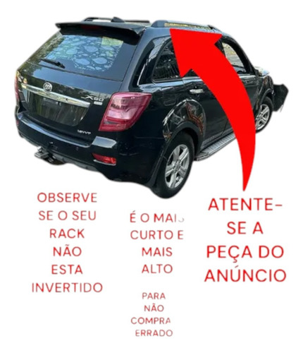 Acabamento Do Rack Traseiro Lado Direito Lifan X60 S5709232