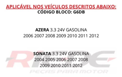 Jogo De Pistão Std Para Sonata 04- Azera 06 3.3 24v G6db