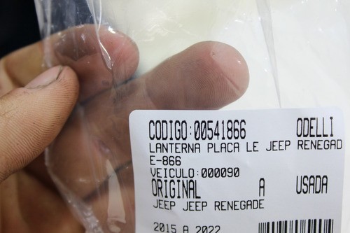 Lanterna Placa Le Jeep Renegade 15/22 Usado (866)