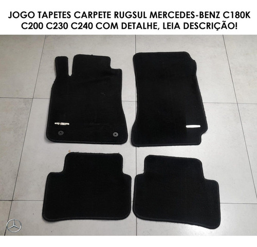 Jogo Tapetes Carpete Rugsul C180 C200 C230 C240 Com Detalhe