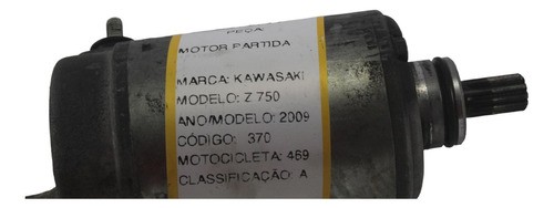 Motor Partida Kawasaki Z750 (469) 2009