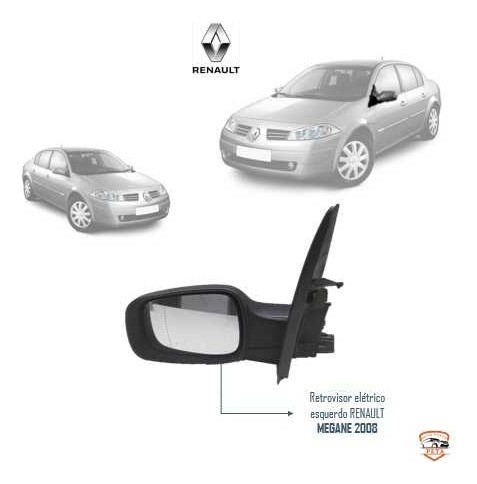 Espelho Retrovisor Renault Megane 2008 2009 2010 Esquerdo