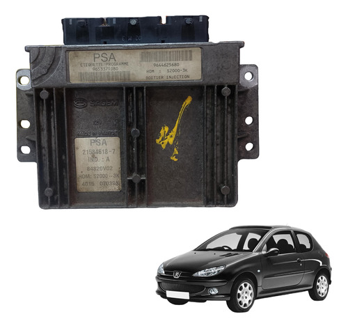 Módulo Injeção Peugeot 206 1.4 2004 2005 Gasolina 9644625680