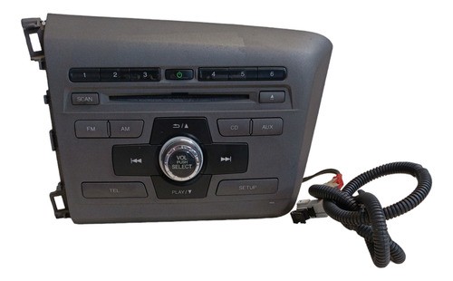 Rádio Som Cd Player Automotivo Civic 2012 2013 2014 A 2016