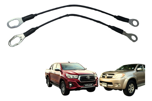 Cabo Aço Tampa Traseira Hilux 2005 A 2015 Original Par