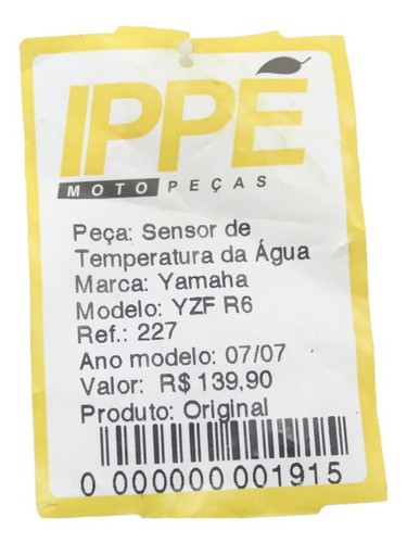 Sensor Temperatura Água Yamaha Yzf R6 (227)