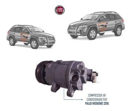 Compressor Ar Condicionado Palio Weekend 1.8 Etorq 2014 2015