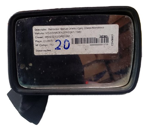 Retrovisor Espelho Passat 1983 1984 1985 1986 1987 Direito