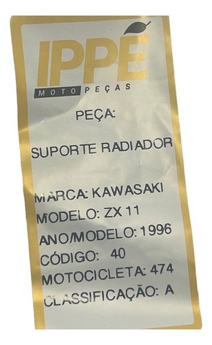 Suporte Radiador Kawasaki Zx11 (474) 1996