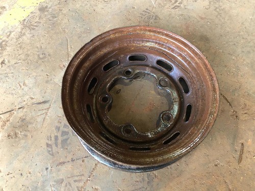 Roda De Ferro Avulsa Guidon Vw Fusca / Karmann Guia Aro 15