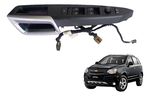 Comando Botão Vidro Elétrico Captiva 2009 A 2017 Esquerdo