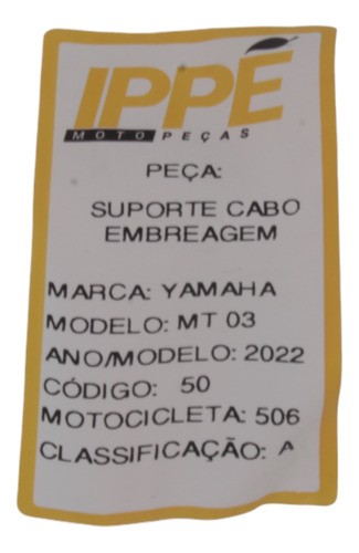 Suporte Cabo Embreagem Yamaha Mt03 2022 (506)