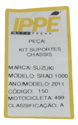 Kit Suporte Chassis  Suzuki Srad 1000 2011 (499)