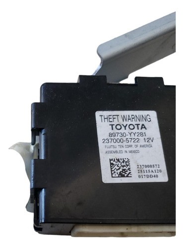 Módulo Controle Alarme Toyota Etios 2012 2013 2014 A 2017