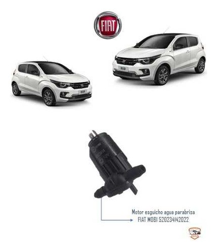 Motor Esguicho Limpador Parabrisa Fiat Mobi 2020 2021 2022