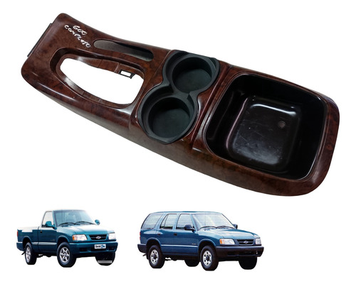 Console Central Porta Copos Objetos S10 Blazer 95 00 Aut
