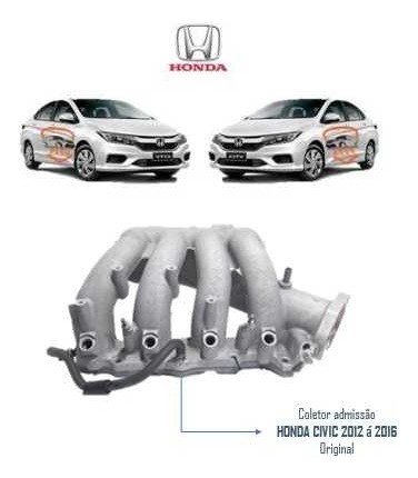  Coletor Admissão  Honda Civic 2012 Á 2016 - Original