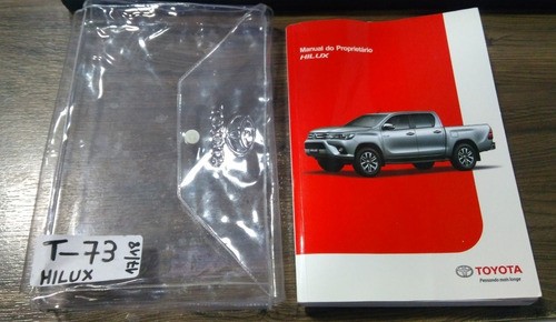 Manual De Instruções Toyota Hilux 2017/2018 Original