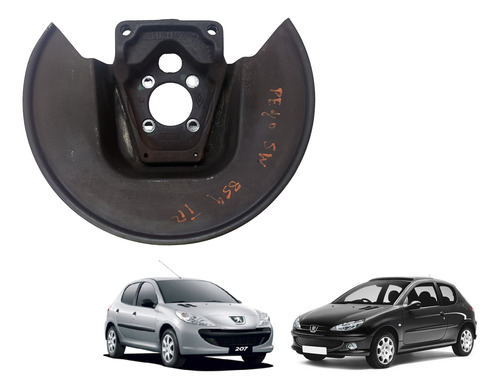 Defletor Disco Freio Traseiro Peugeot 206 207 Original