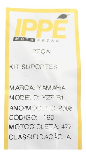 Kit Suporte Diversos Yamaha R1 (477)