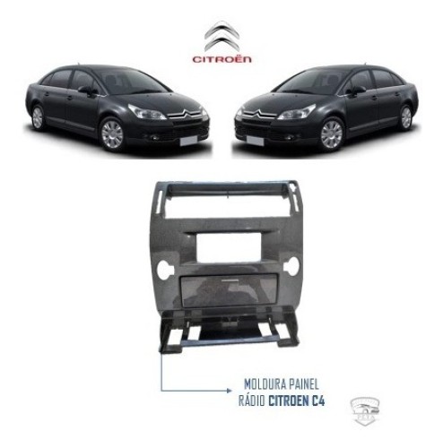 Moldura Central Painel Rádio Citroën C4 Pallas 2009 2010