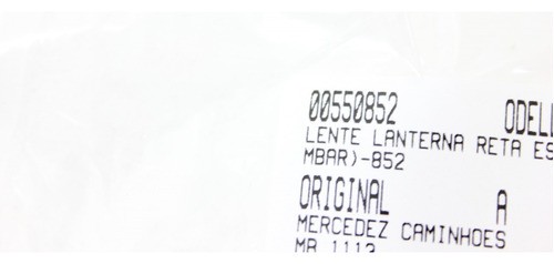 Lente Lanterna Reta Estribo (ambar) Mb 1113 70/89 (852)