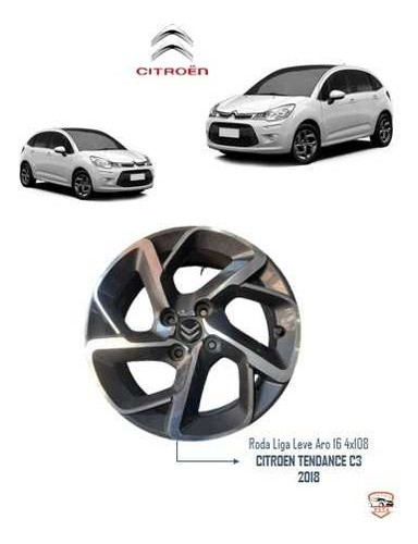  Roda Liga Leve Aro 16 4x108 Citroen Tendance C3 2018