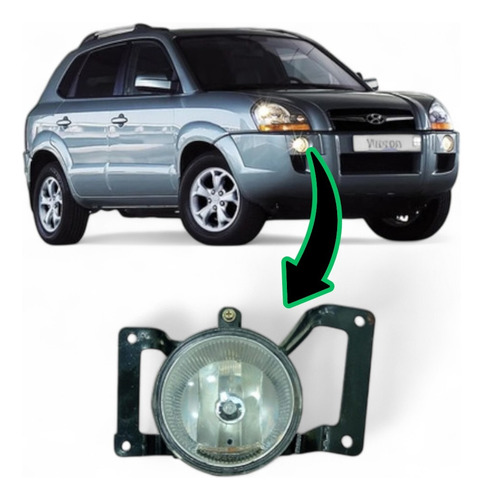 Farol De Milha Lado Esquerdo Hyundai Tucson 2005 A 2016