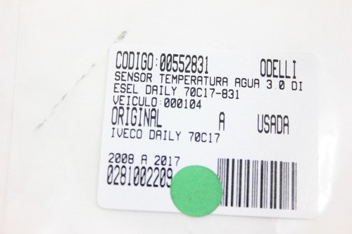 Sensor Temperatura Água 3.0 Diesel Daily 70c17 08/17 Us (83