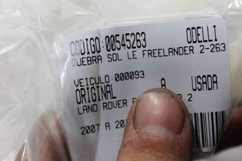 Quebra Sol Lado Esquerdo Freelander 2 07/15 Usado (263)