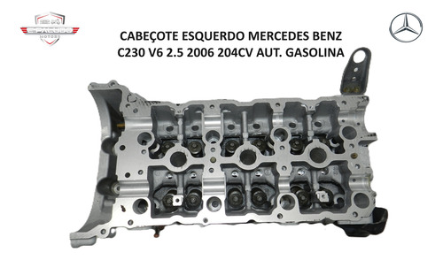 Cabeçote Esquerdo Std Sem Comando Mercedes C230 V6 2.5 04/06