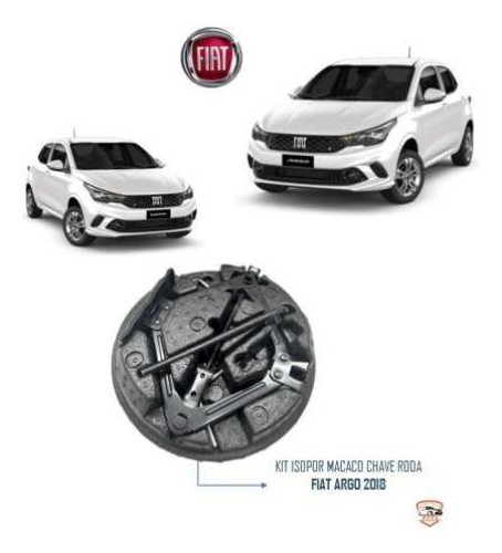 Kit Isopor Macaco Chave Roda Fiat Argo 2018 36845