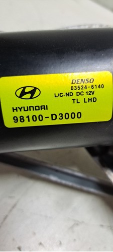 Motor Limpador + Galhada Hyundai Tucson Gdi 2018 A 2021