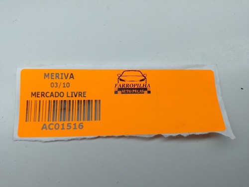 Par De Acabamento Pé Coluna / Soleira Gm Meriva 2003/2010 