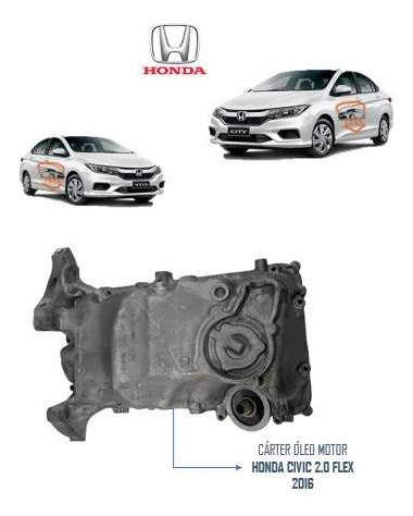 Cárter Óleo Motor Honda Civic 2.0 2012 2013 2014 2015 2016