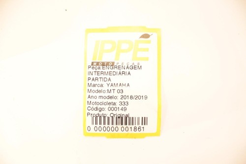 Engrenagem Intermediária Partida Yamaha Mt 03 Mt03 (333)