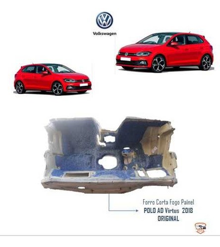 Forro Corta Fogo Painel Interno Vw Polo 2018 Carpet Original