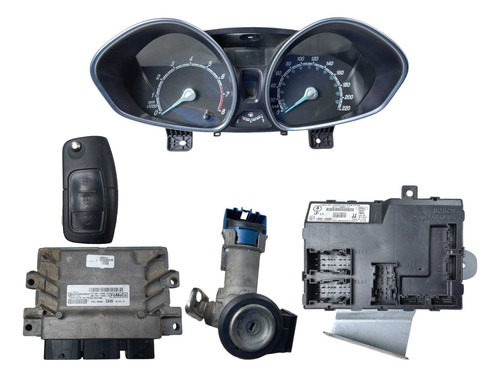Kit Code Módulo Injeção New Fiesta 1.6 2014 2015 Power Shift