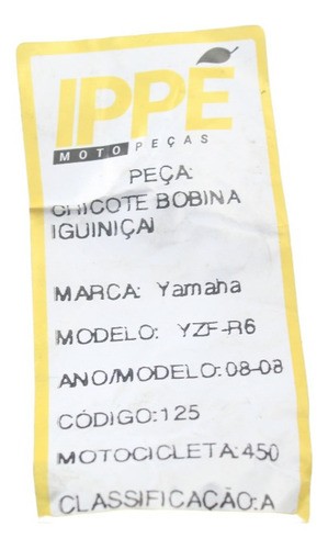 Chicote Bobina Iguinição Yamaha Yzf R6 (450)