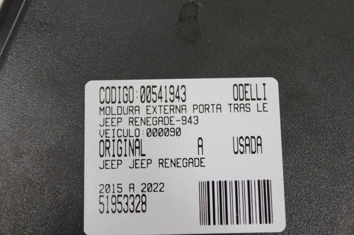 Moldura Externa Porta Tras Le Jeep Renegade 15/22 Us (943)