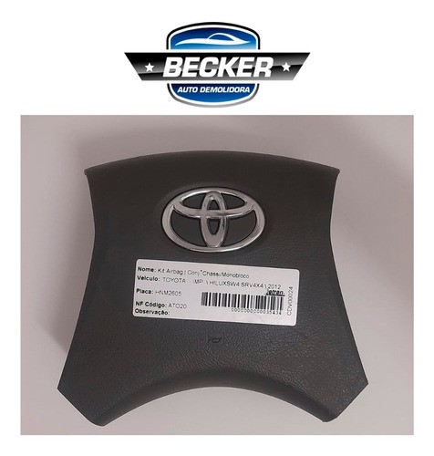 Bolsa Volante Toyota Hilux Srv 4x4 2012 - E7bv1339428